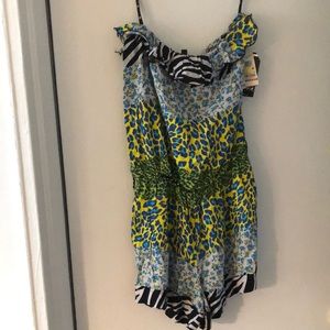 Love Tease Strapless Romper Shorts